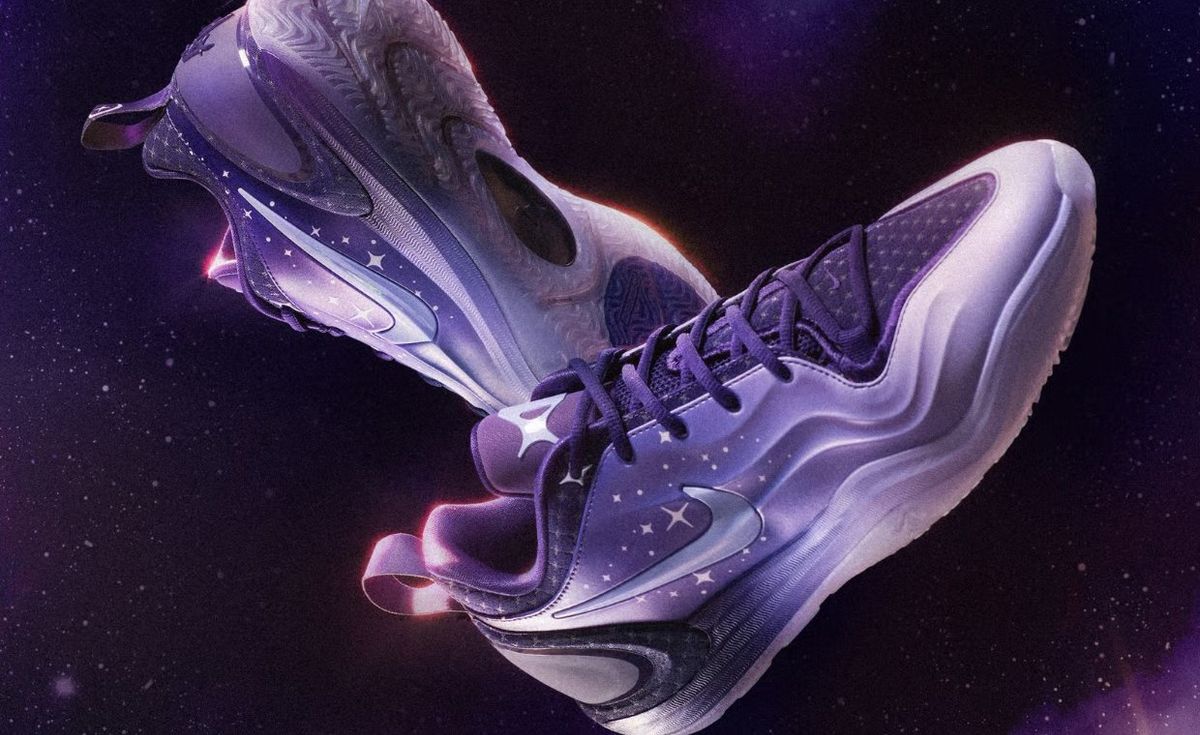 Nike A'Two PE in Galactic Purple colorway, Allisha Gray signature silhouette