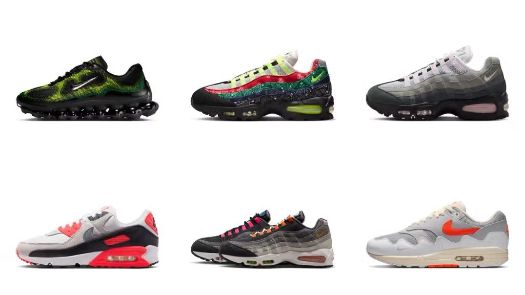 Nike Air Max collection displayed for Air Max Day 2026 celebration