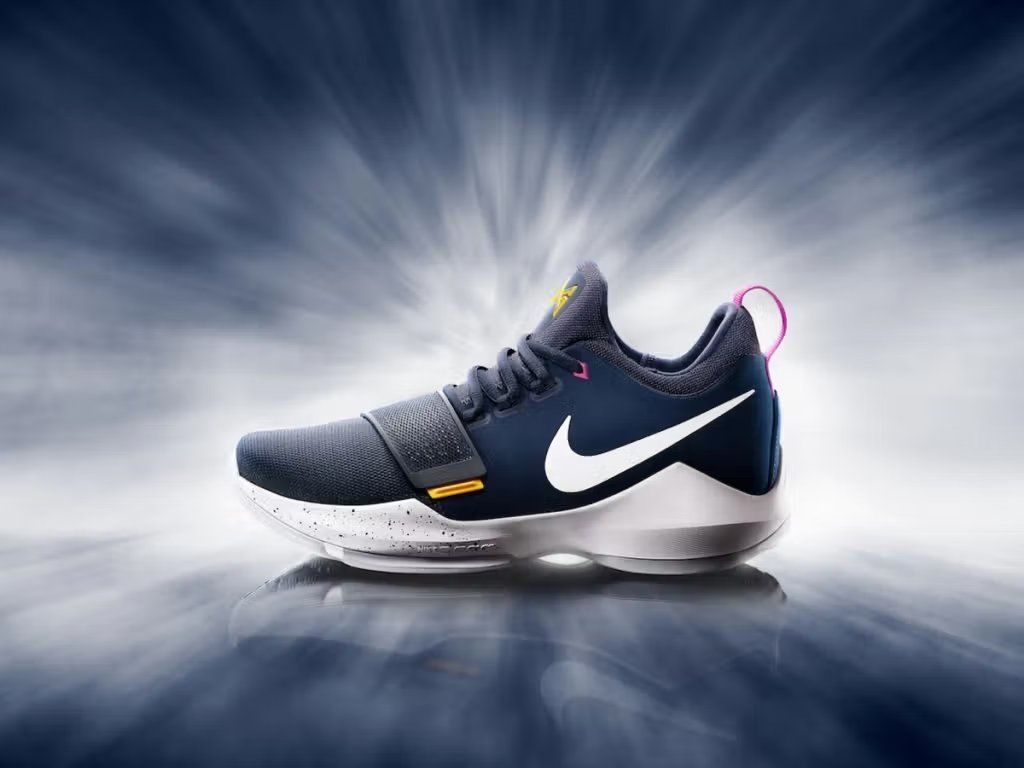 Nike PG 1 "Ferocity" in black and red colorway, Paul George's signature basketball shoe model