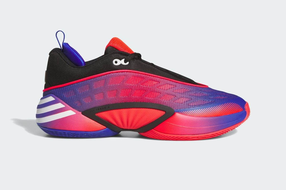 adidas D.O.N. Issue #8 Spider-Man in Core Black, Lucid Red, and Lucid Blue colorway