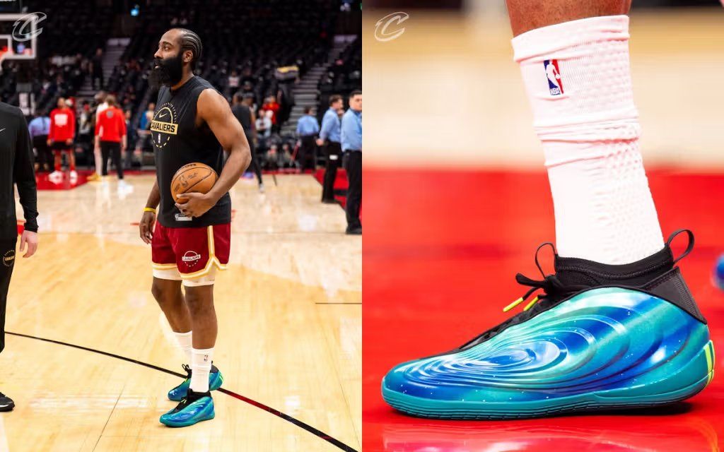 Adidas Harden Vol. 10 Northern Lights basketball sneaker in Canada-exclusive colorway