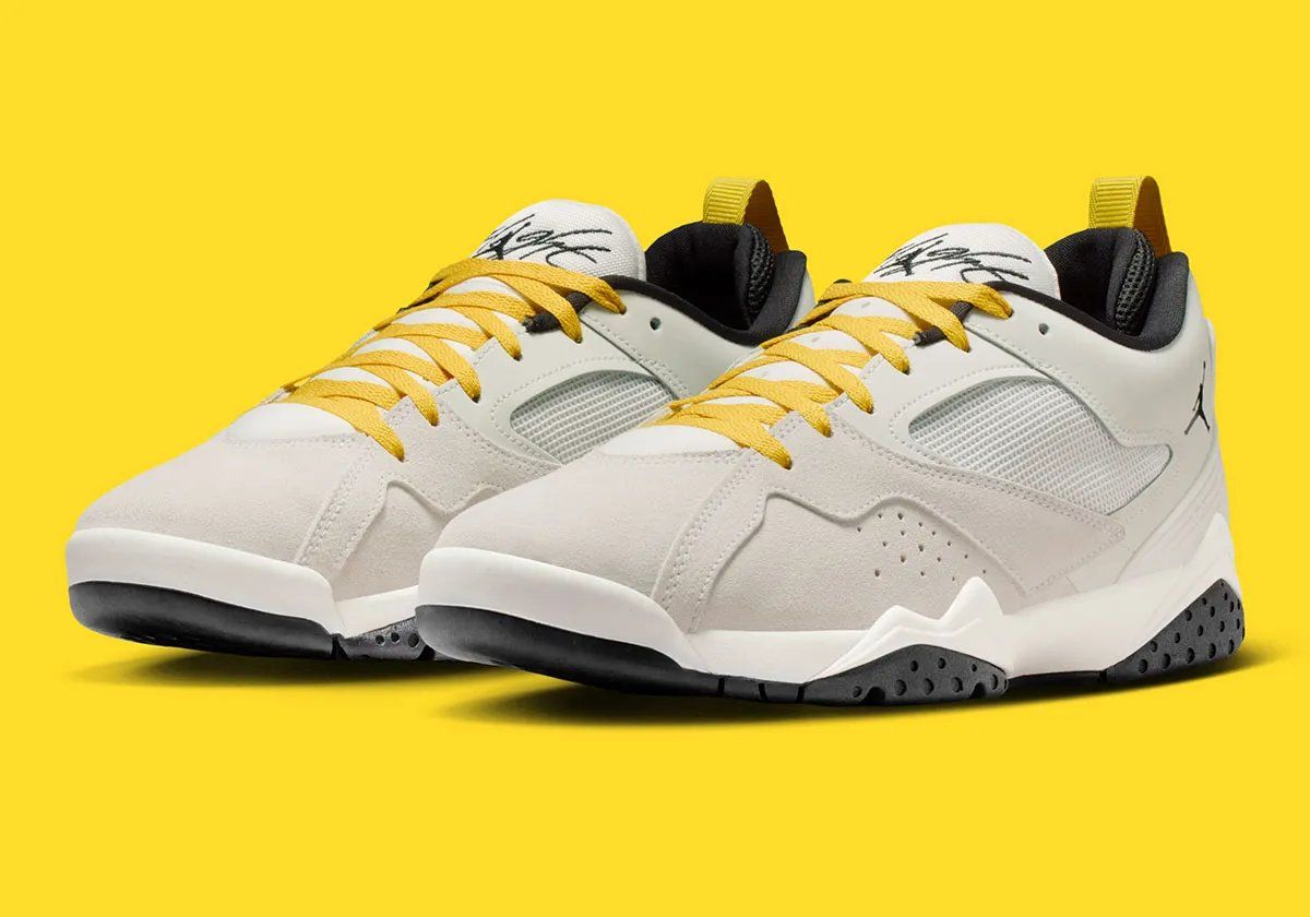 Jordan MVP 92 in Tour colorway showing hybrid design with tonal base and strategic accents