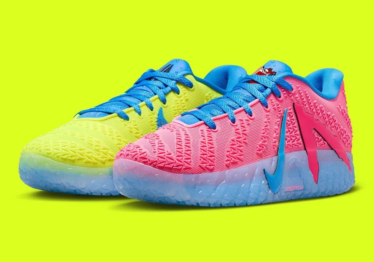 Nike Ja 3 'Kool-Aid' in yellow and red colorway with blue accents, official product shot