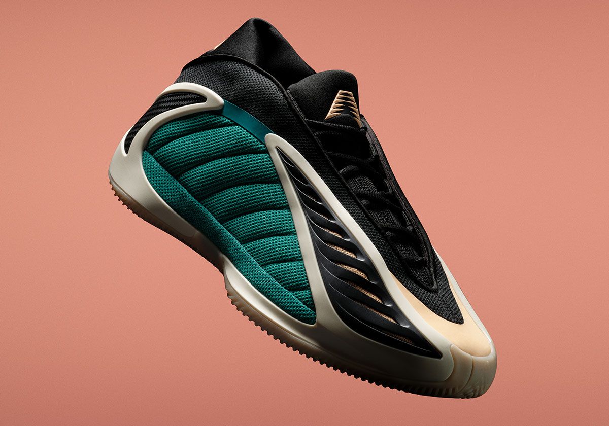 adidas Anthony Edwards 2 'Ant-lanta' in pine green, beige, and black, inspired by 1996 Olympic design