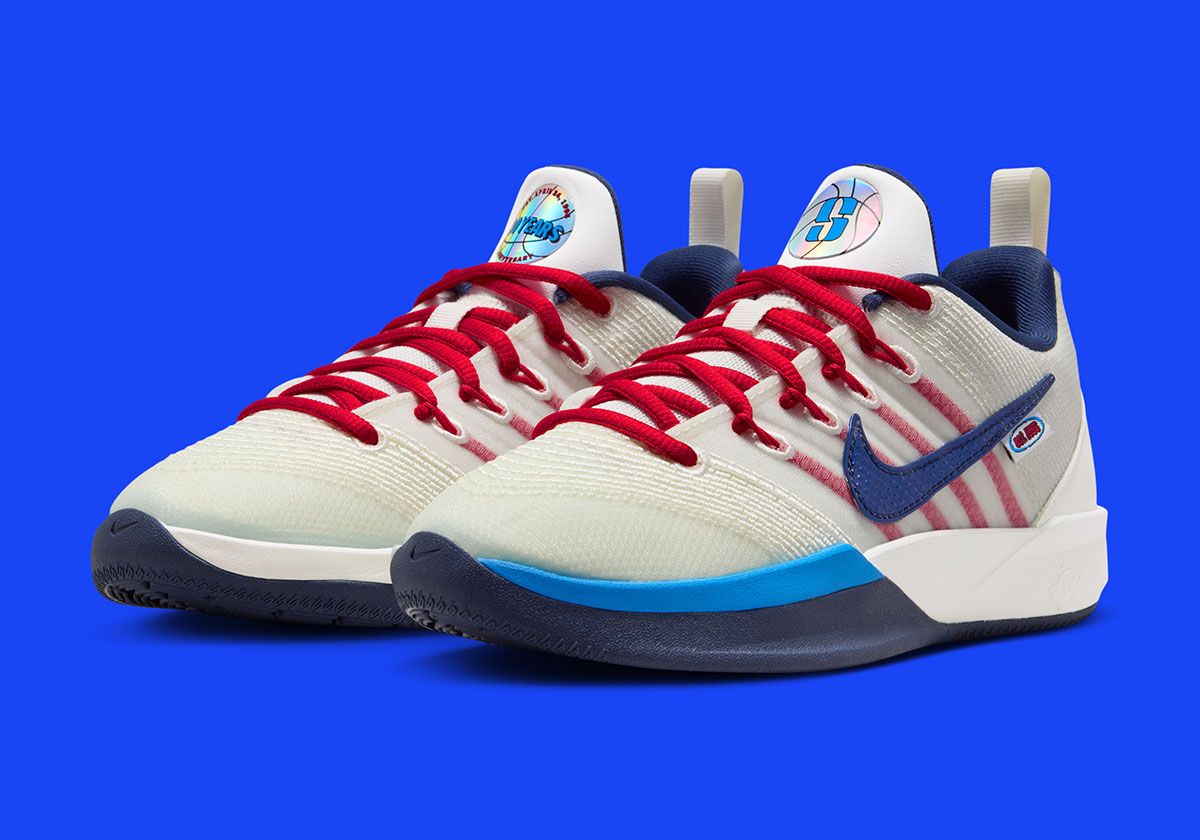 Nike Sabrina 3 WNBA 30th Anniversary in Sail, Team Navy, and Photo Blue colorway