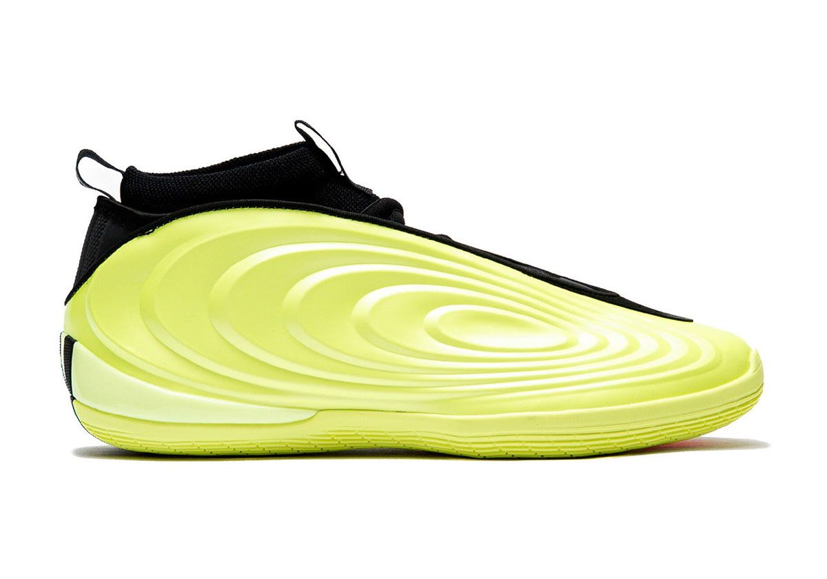 adidas Harden Vol. 10 Supernova in neon green and black colorway, showcasing the signature split-construction design