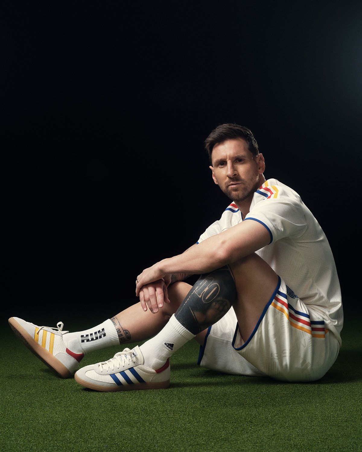 Kith x adidas Messi collection featuring performance kits and collaborative branding