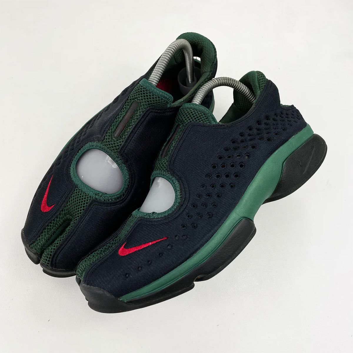 Nike Air Rift 2 Kenya in studio setting, showing bootie interior and structured sole design