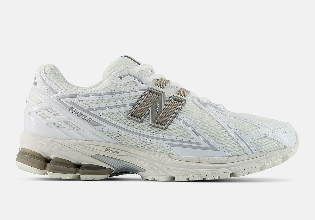 New Balance 1906R in clean all-white colorway with mesh and leather upper