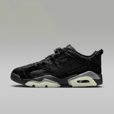 Air Jordan 6 Retro Low Women's Shoes "Black/Black/Black"