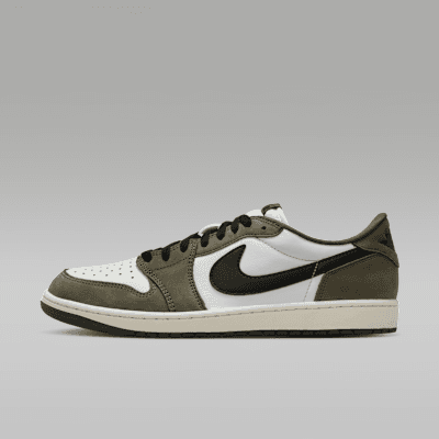 Air Jordan 1 Retro Low "Medium Olive and Summit White" Men's "Medium Olive/Summit White/Sail/Black"