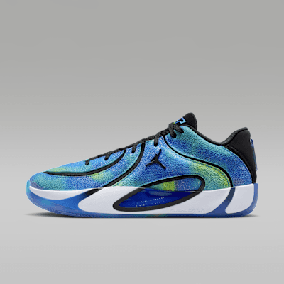 Jordan Tatum 4 "Playoffs" "Red Plum/Hyper Royal/Yellow Strike/Black"