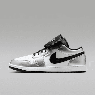 Air Jordan 1 Low SE "White/White/Metallic Silver/Black"