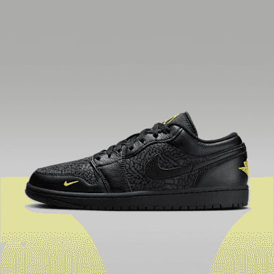 Air Jordan 1 Low SE Men's "Black/Anthracite/Tour Yellow"