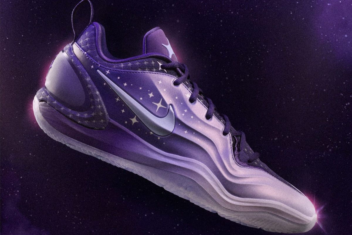Allisha Gray x Nike A'Two PE 'Slept On' in eggplant purple with personalized AG branding