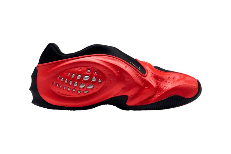 Nike First Sight Shadow in Light Crimson and Metallic Silver, slip-on silhouette with sculptural upper and court-inspired outsole - detail view 4