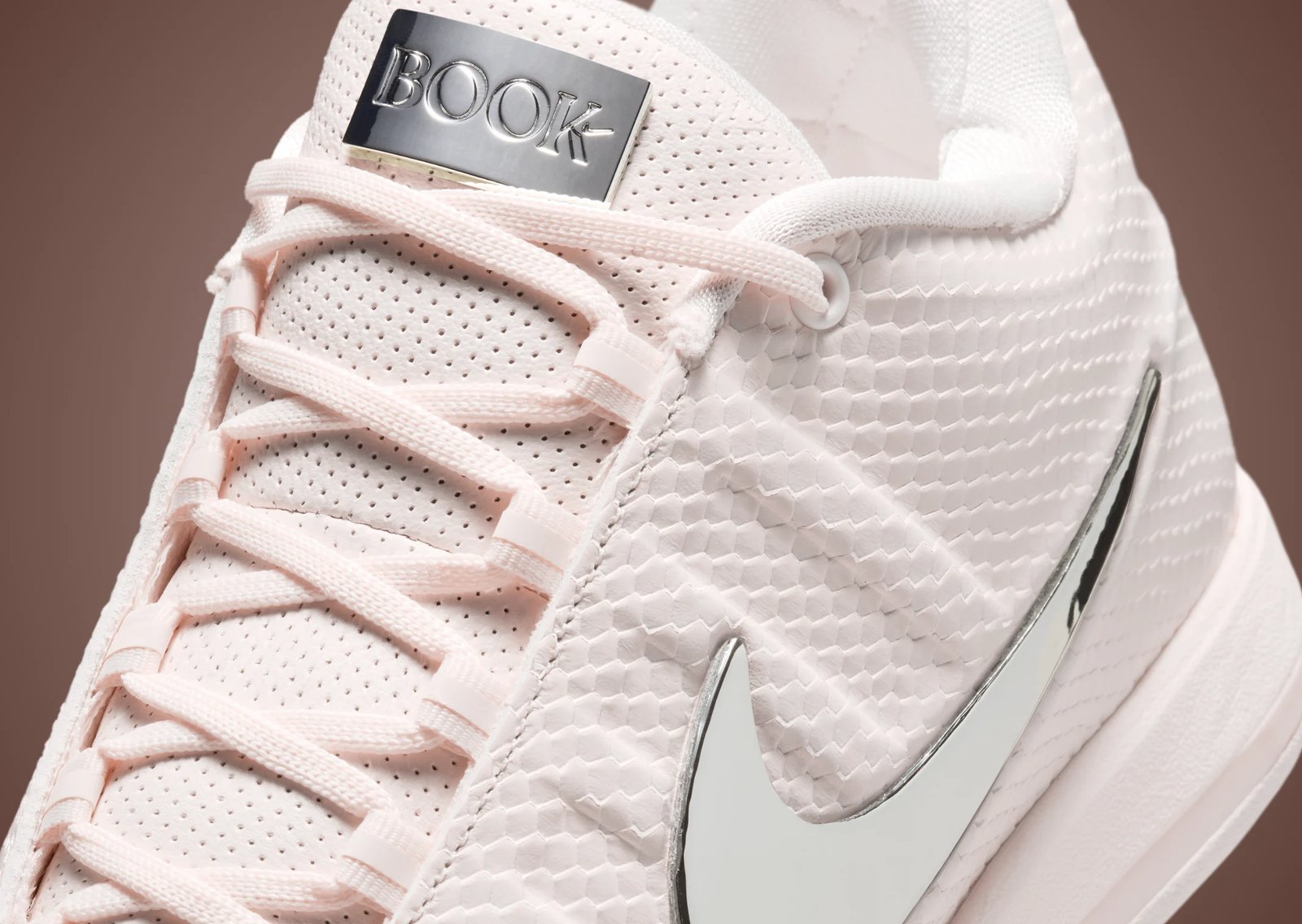Nike White Label Pack featuring the Ja 3, Book 2, A'Two, and Sabrina 4 in animal print textures with silver accents - detail view 2