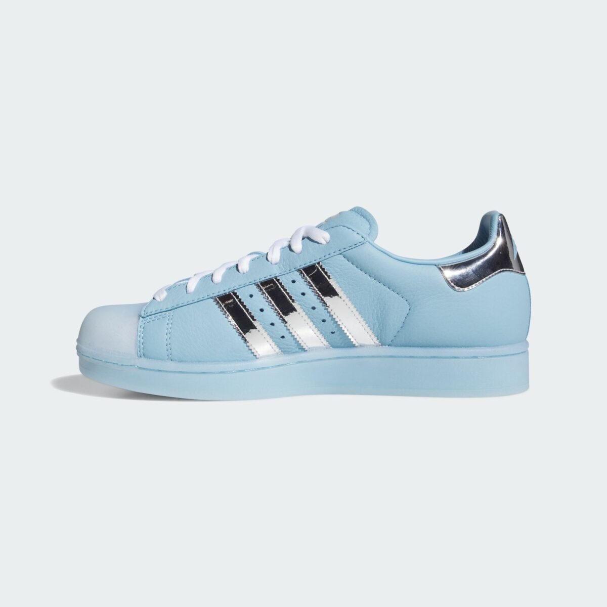 Anthony Edwards x adidas Superstar II in Clear Blue and Tech Grey Metallic, September 2026 release - detail view 3