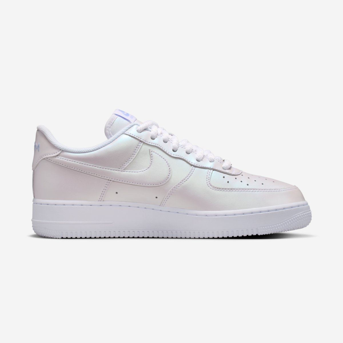 Ja Morant x Nike Air Force 1 Low 'Pure' in White, Cobalt, and Metallic Silver colorway - detail view 3