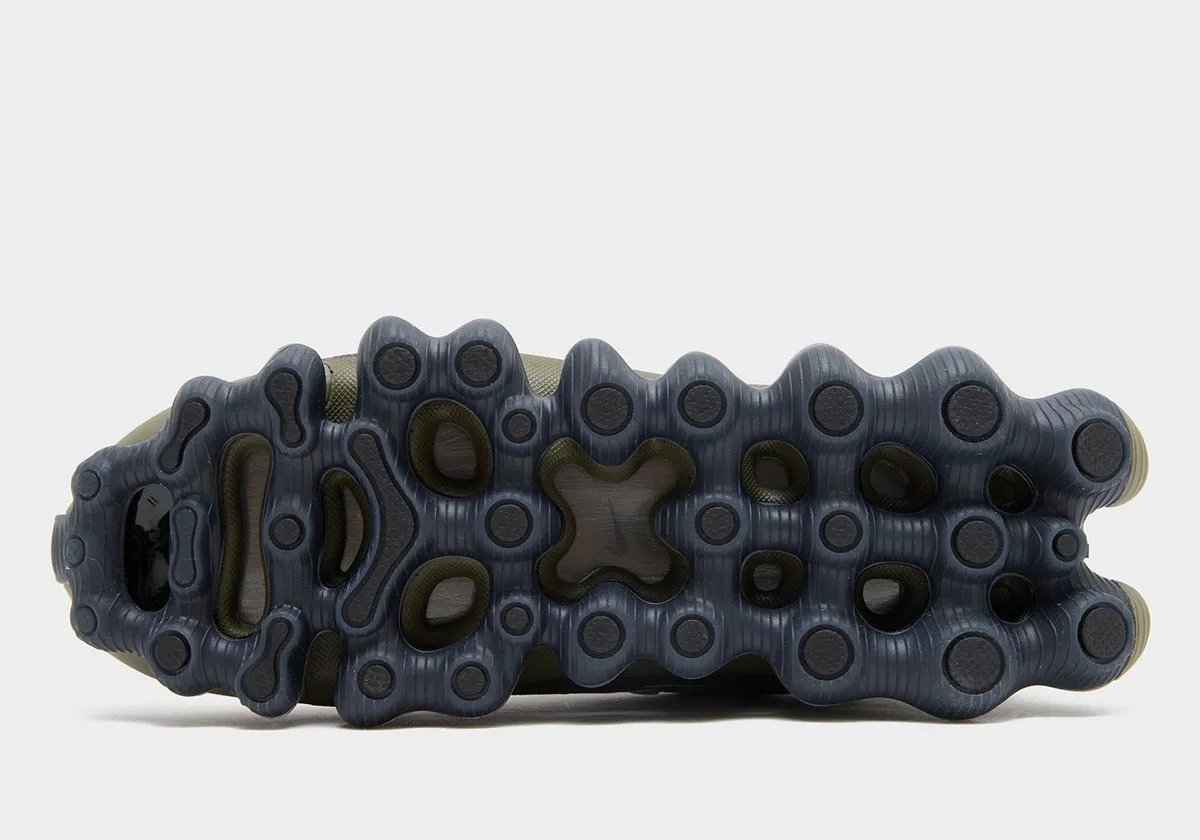 Nike Air Liquid Max Sequoia in green with anthracite overlays and olive midsole, showcasing TPU detailing - detail view 2