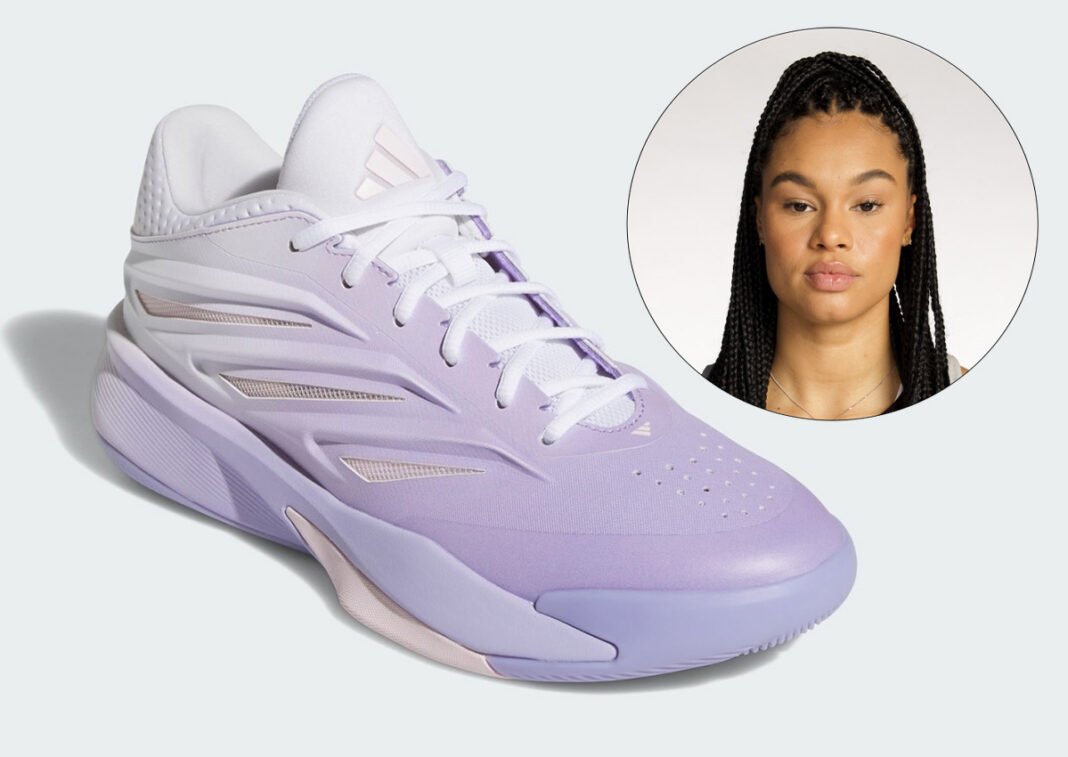 adidas Crazy Energy Satou Sabally Uni PE in lavender fading to white gradient colorway