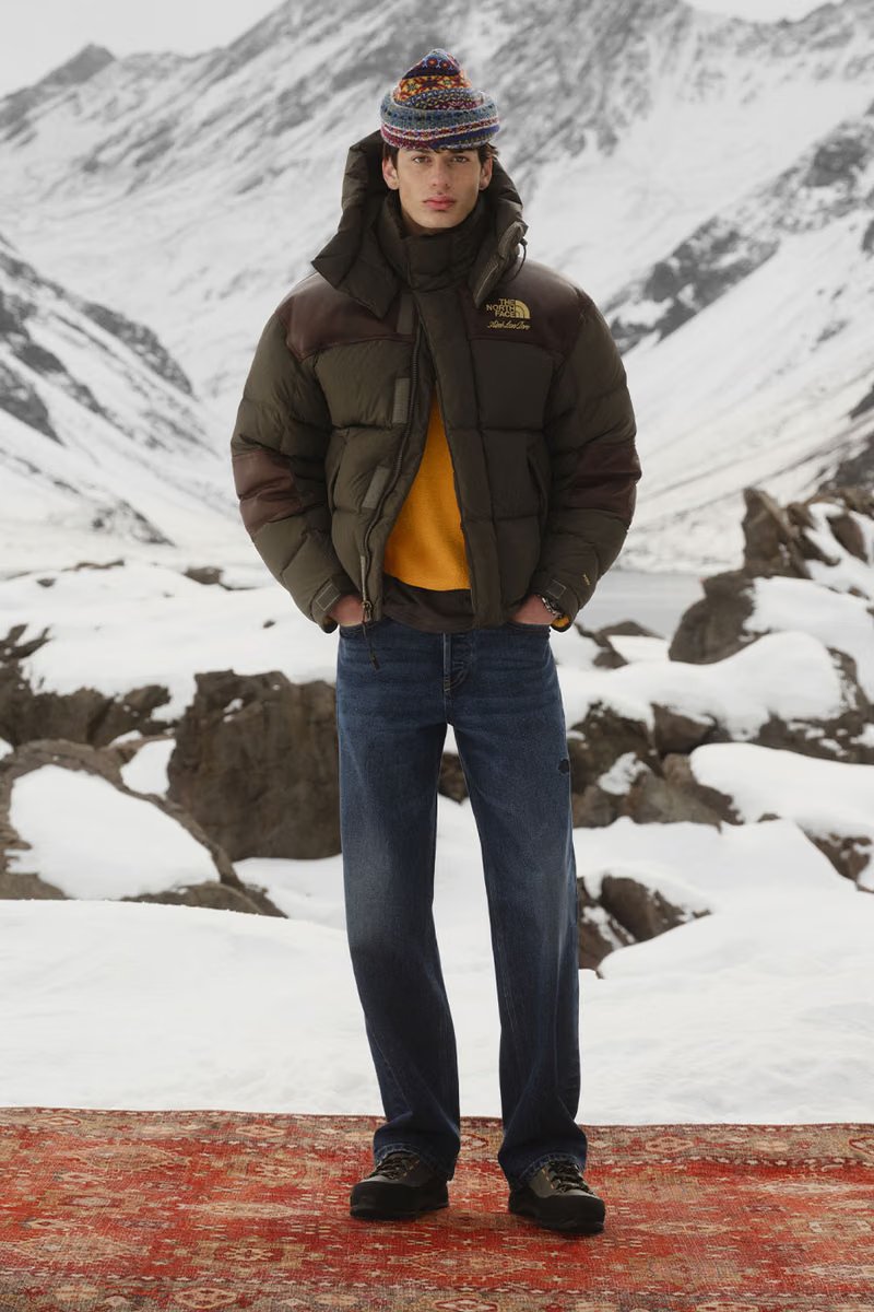 Aimé Leon Dore and The North Face Fall/Winter 2026 collaborative outerwear collection featuring GORE-TEX Mountain Jacket and reversible Nuptse - detail view 2