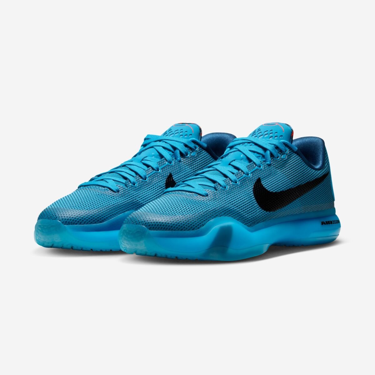 Nike Kobe 10 Protro "5AM Flight" in Blue Lagoon and Black, inspired by Kobe Bryant's early-morning rehab work - detail view 1