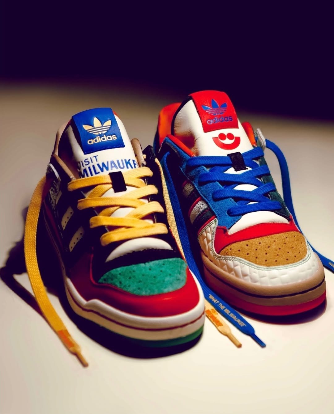 adidas W.T.M. Forum in Milwaukee-inspired colorway designed by Eric 'Shake' James - detail view 1