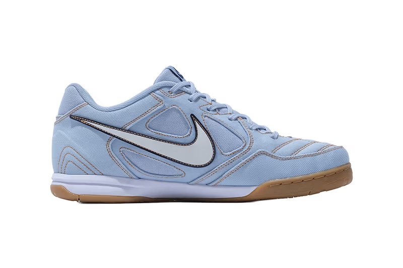 Nike Gato LV8 in light denim with gum leather detailing, mita exclusive colorway - detail view 3
