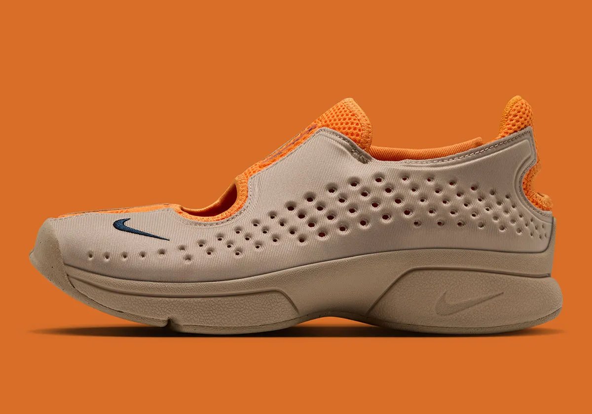 Nike Air Rift 2 in Yukon Tan and Vivid Orange, inspired by 2004 Halle Berry collaboration - detail view 4