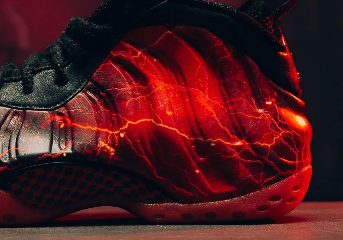 Nike Foamposite One in Stranger Things colorway collaboration - detail view 1