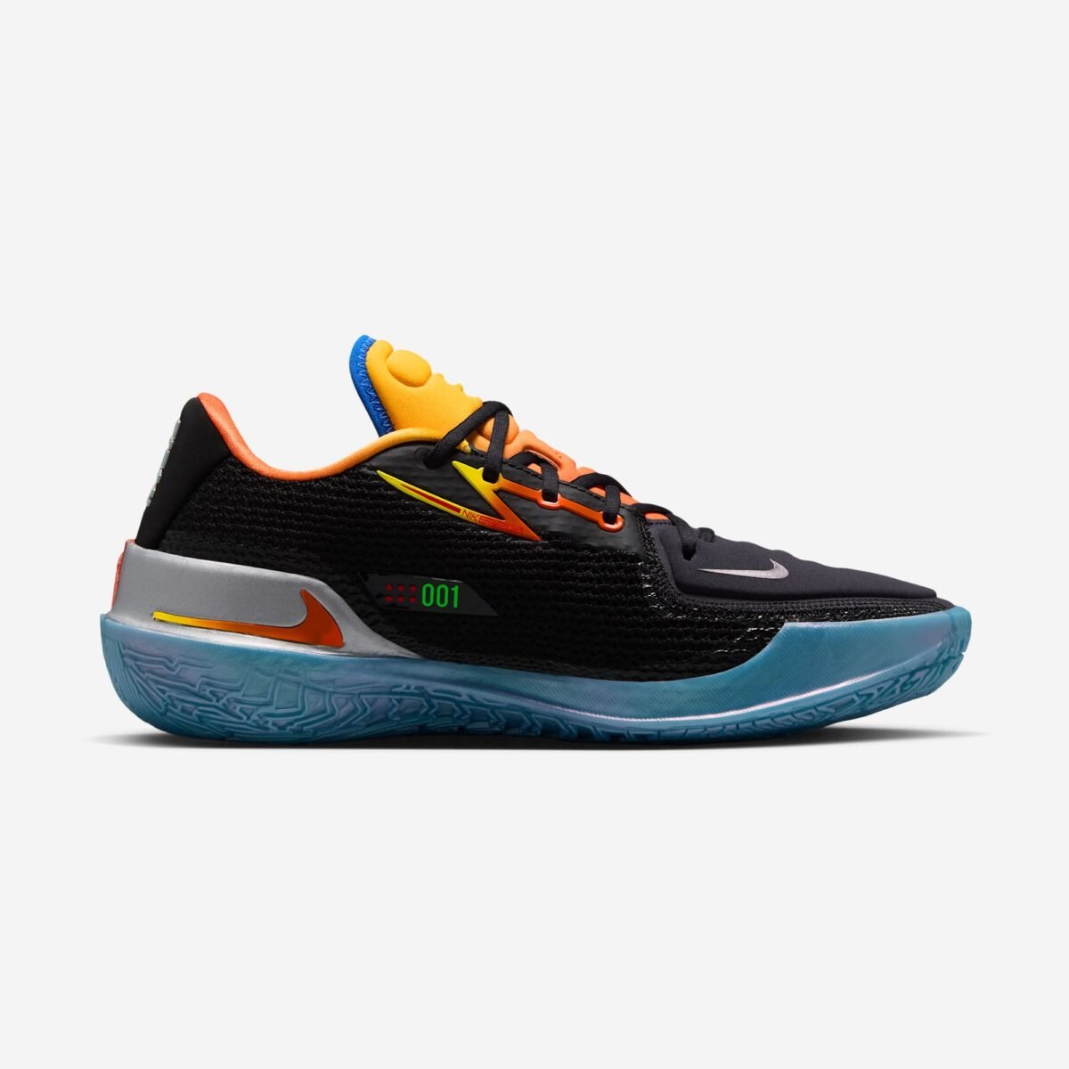 Nike G.T. Cut PE 'Before The Light' in black with metallic silver, cashmere, and orange accents from the Titan x Dylan Harper collaboration - detail view 4