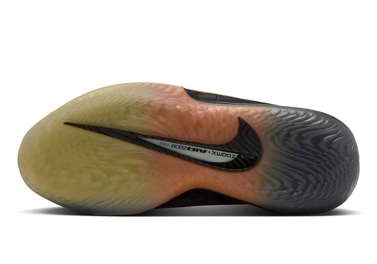 Nike Zoom GT Cut 4 'Sunset' in yellow, orange, and black gradient colorway shown from multiple angles - detail view 2