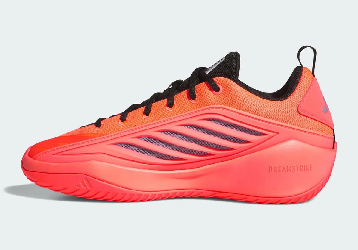 adidas Believe That Anthony Edwards in Solar Turbo colorway with core black midsole and slate accents - detail view 2