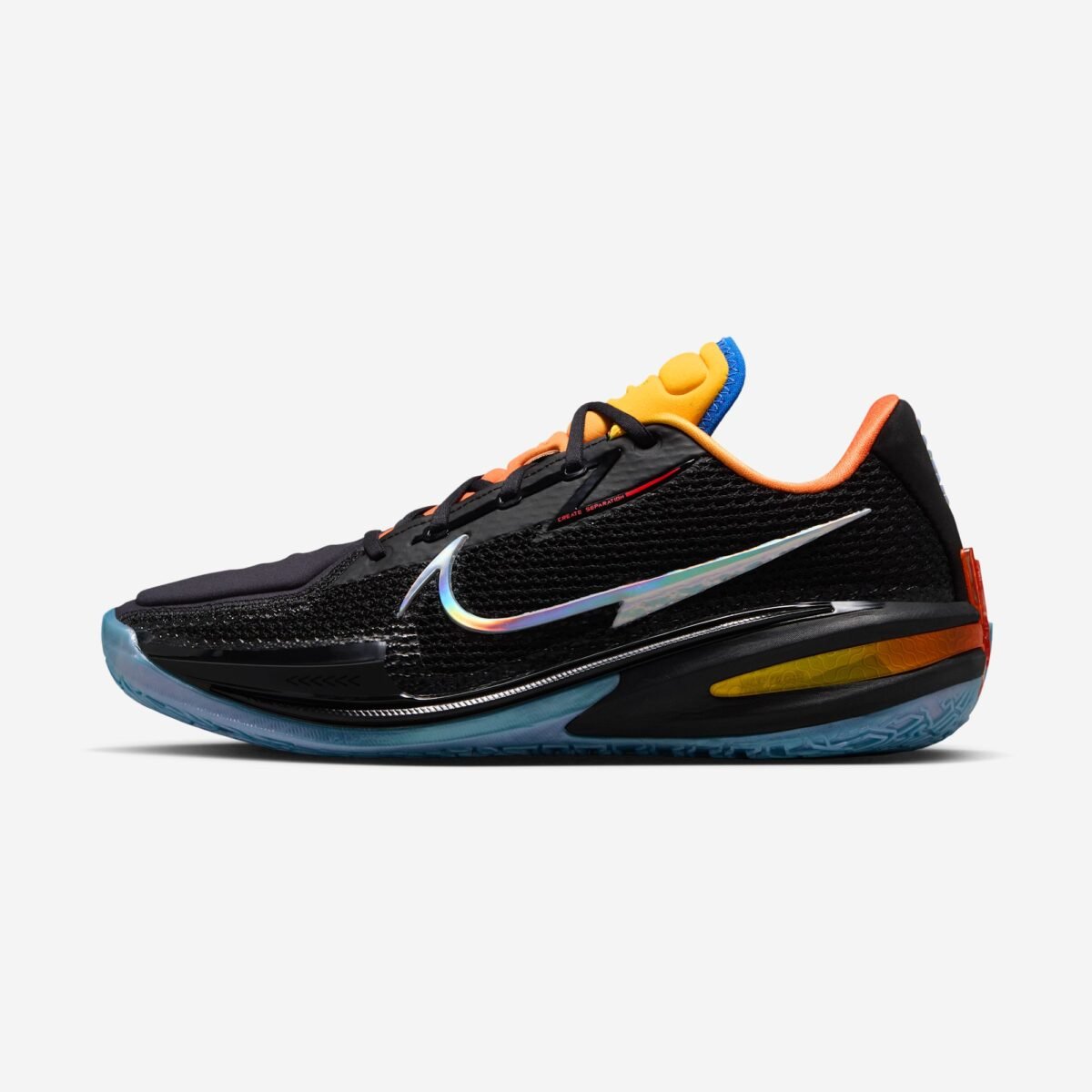 Nike G.T. Cut PE 'Before The Light' in black with metallic silver, cashmere, and orange accents from the Titan x Dylan Harper collaboration - detail view 3