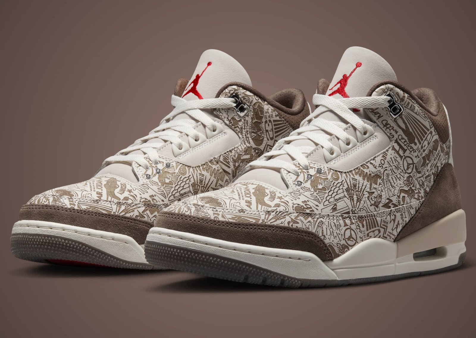 Air Jordan 3 Retro Laser Surfaces With All-Over Print Graphics - detail view 1