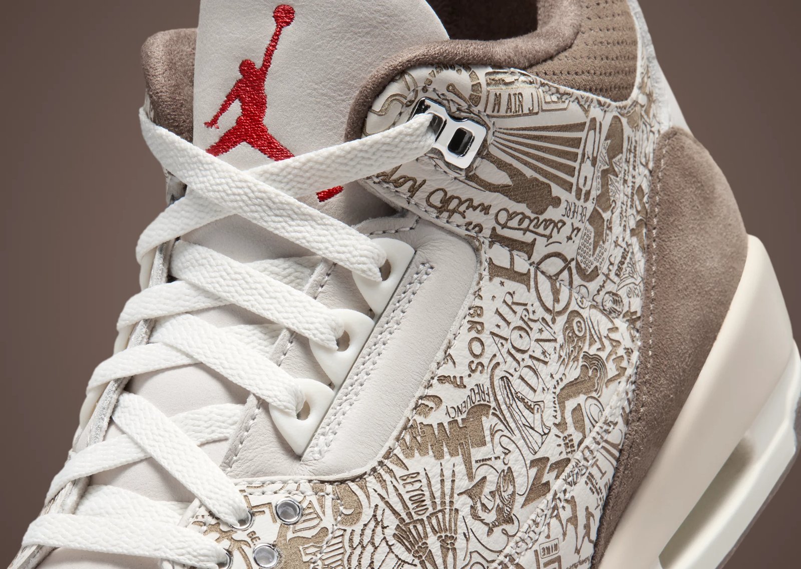 Air Jordan 3 Retro Laser Surfaces With All-Over Print Graphics - detail view 2