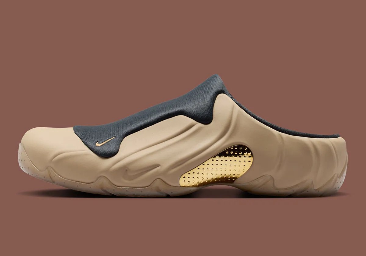 Nike Clogposite in Parachute Beige with composite upper and clog-inspired sole unit - detail view 1