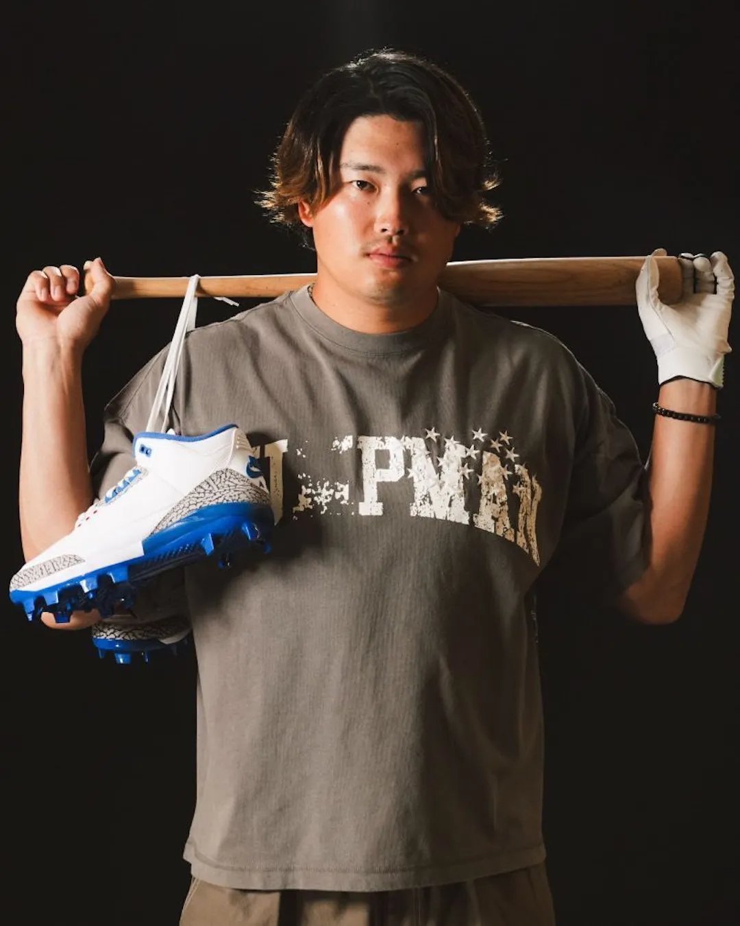Munetaka Murakami in Jordan Brand apparel, officially signed to roster alongside Aaron Judge and Mookie Betts - detail view 2
