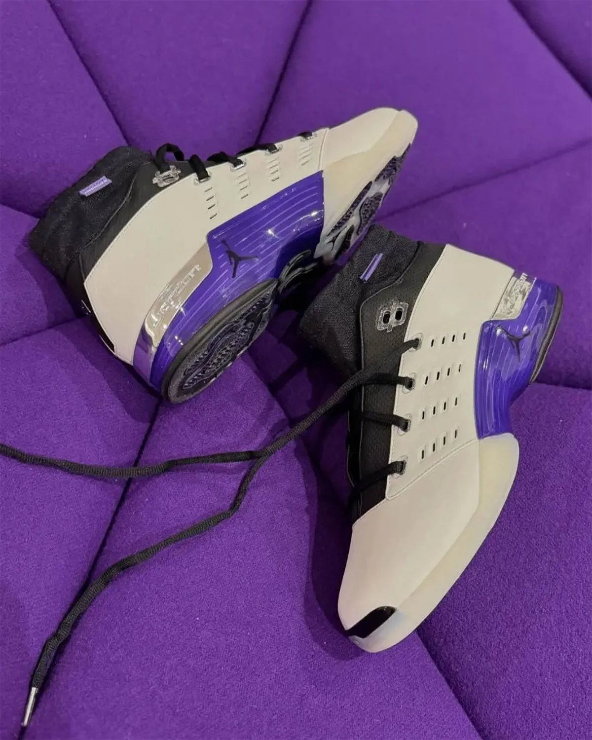 Infinite Archives x Air Jordan 17 Low in Varsity Purple and Varsity Red colorways, Spring 2027 release - detail view 2