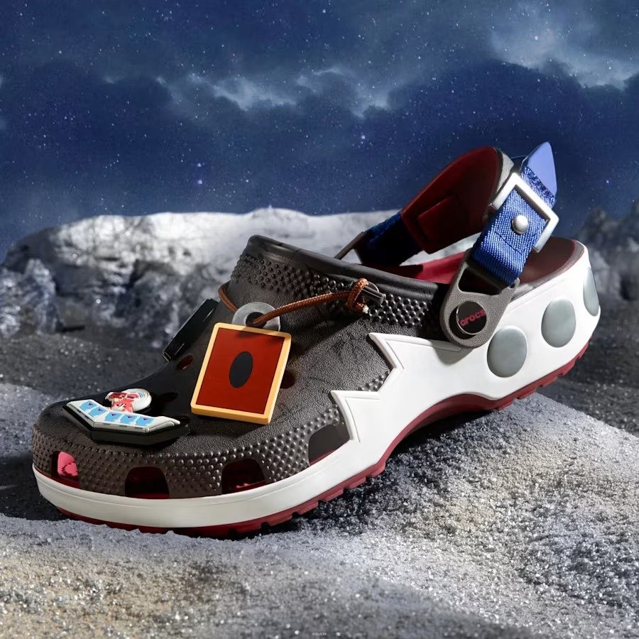 Yu-Gi-Oh! x Crocs Classic Clog in Seto Kaiba multicolor colorway, releasing September 2026 - detail view 1
