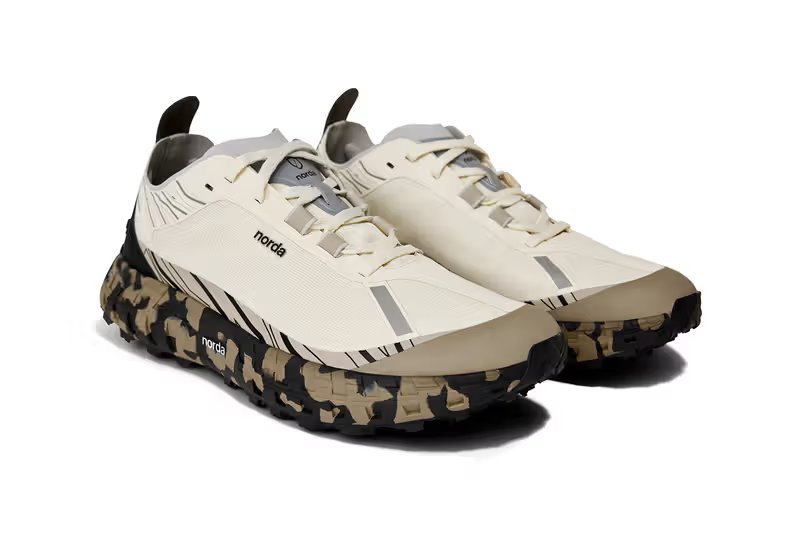 Norda SS26 Kaleidoscopic collection featuring cosmic gradient and camo colorway silhouettes - detail view 1