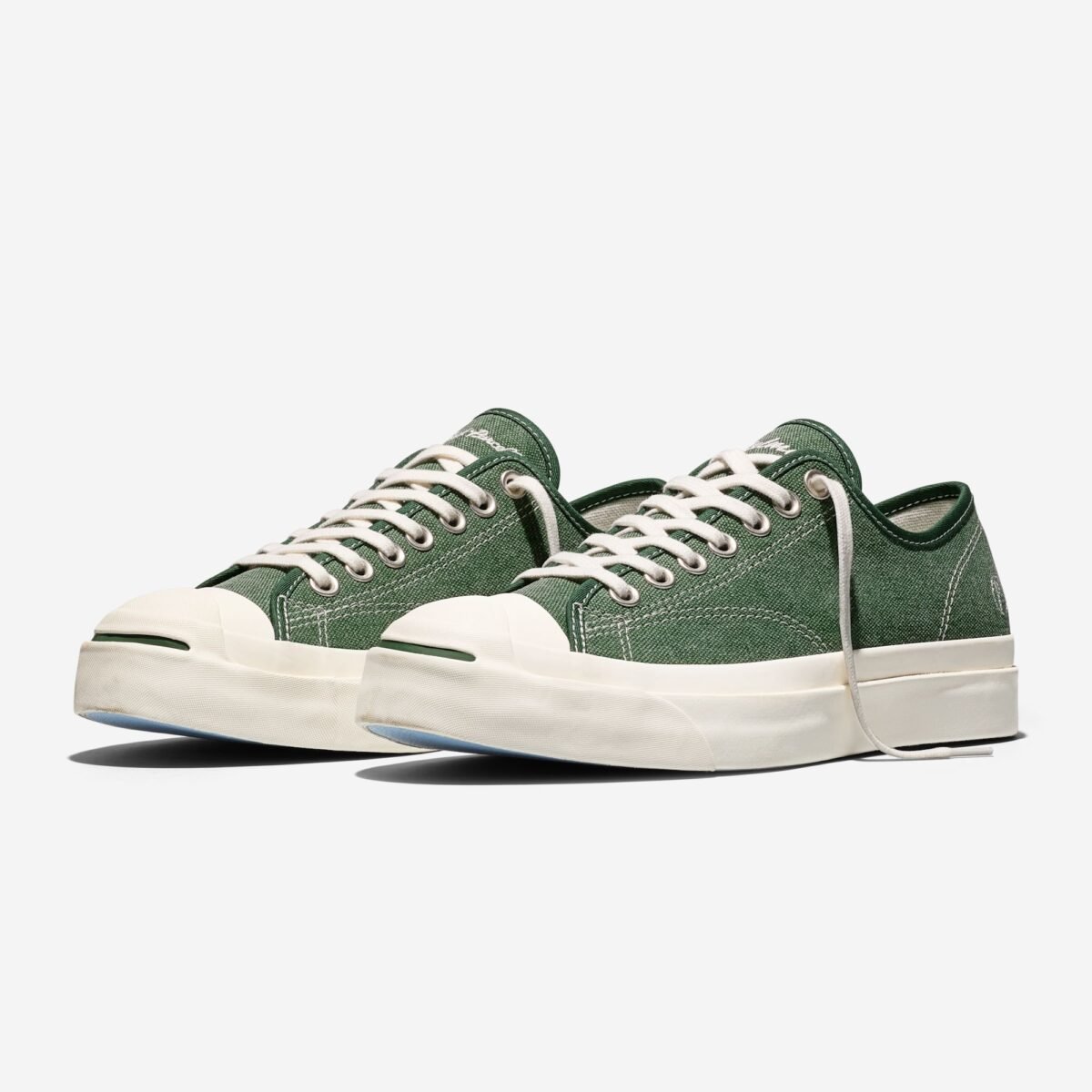 Palmes x Converse Jack Purcell PDM Mountain View in Mountain View and Cloud Dancer colorway - detail view 1