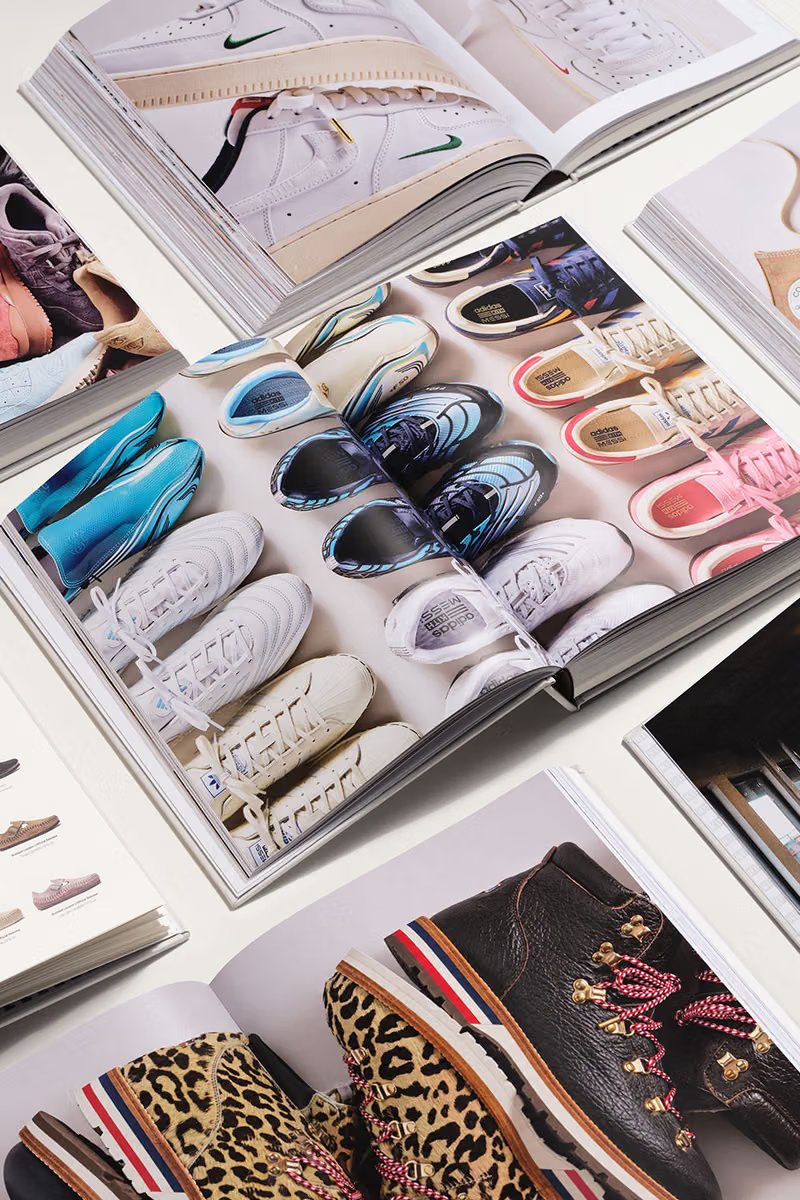 Kith: The Footwear Archive book cover and interior spread showcasing 15 years of collaborative sneaker designs with archival photography by Tyler Mansour - detail view 5