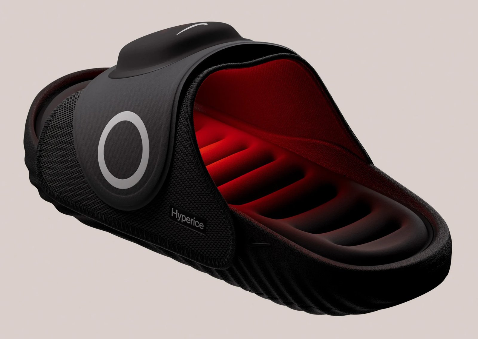 Nike Air Zoom Hyperslide with Hyperice rechargeable thermal pod in strap, unisex recovery slide with three-level heat and vibration technology - detail view 2