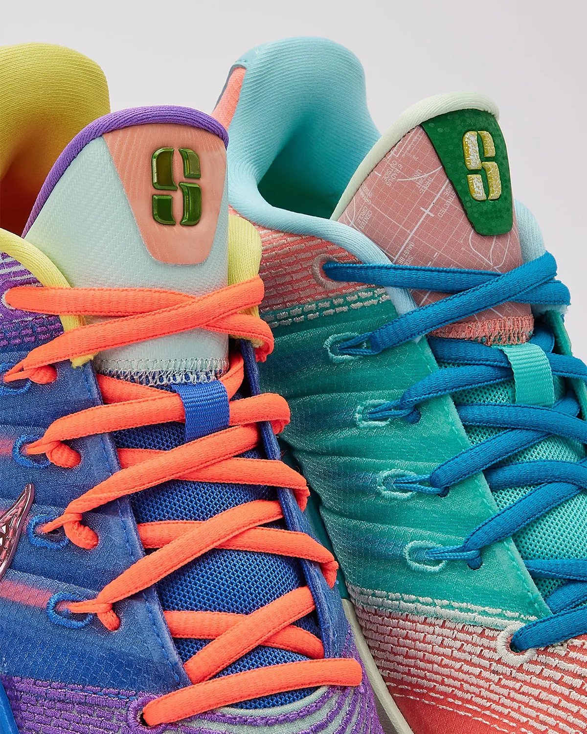 Nike Sabrina 3 "What The" multicolor hybrid sneaker featuring design elements from past colorways, releasing April 1, 2026 - detail view 5