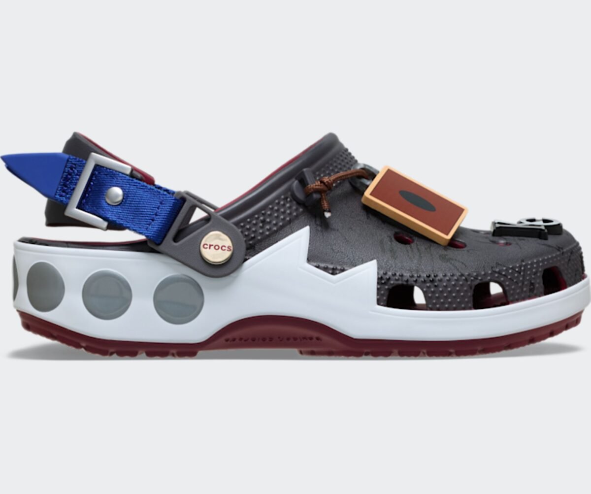 Yu-Gi-Oh! x Crocs Classic Clog in Seto Kaiba multicolor colorway, releasing September 2026 - detail view 4