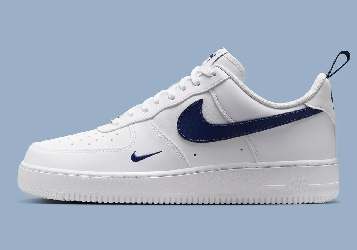 Nike Air Force 1 Low with carbon fiber Swoosh and accent details - detail view 1