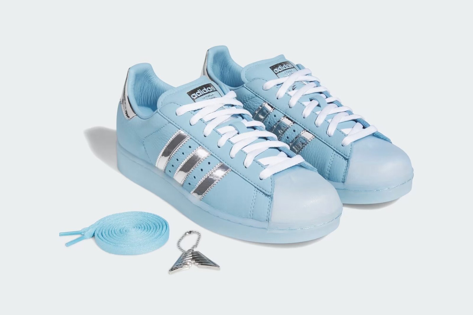 Anthony Edwards x adidas Superstar II in Clear Blue and Tech Grey Metallic, September 2026 release