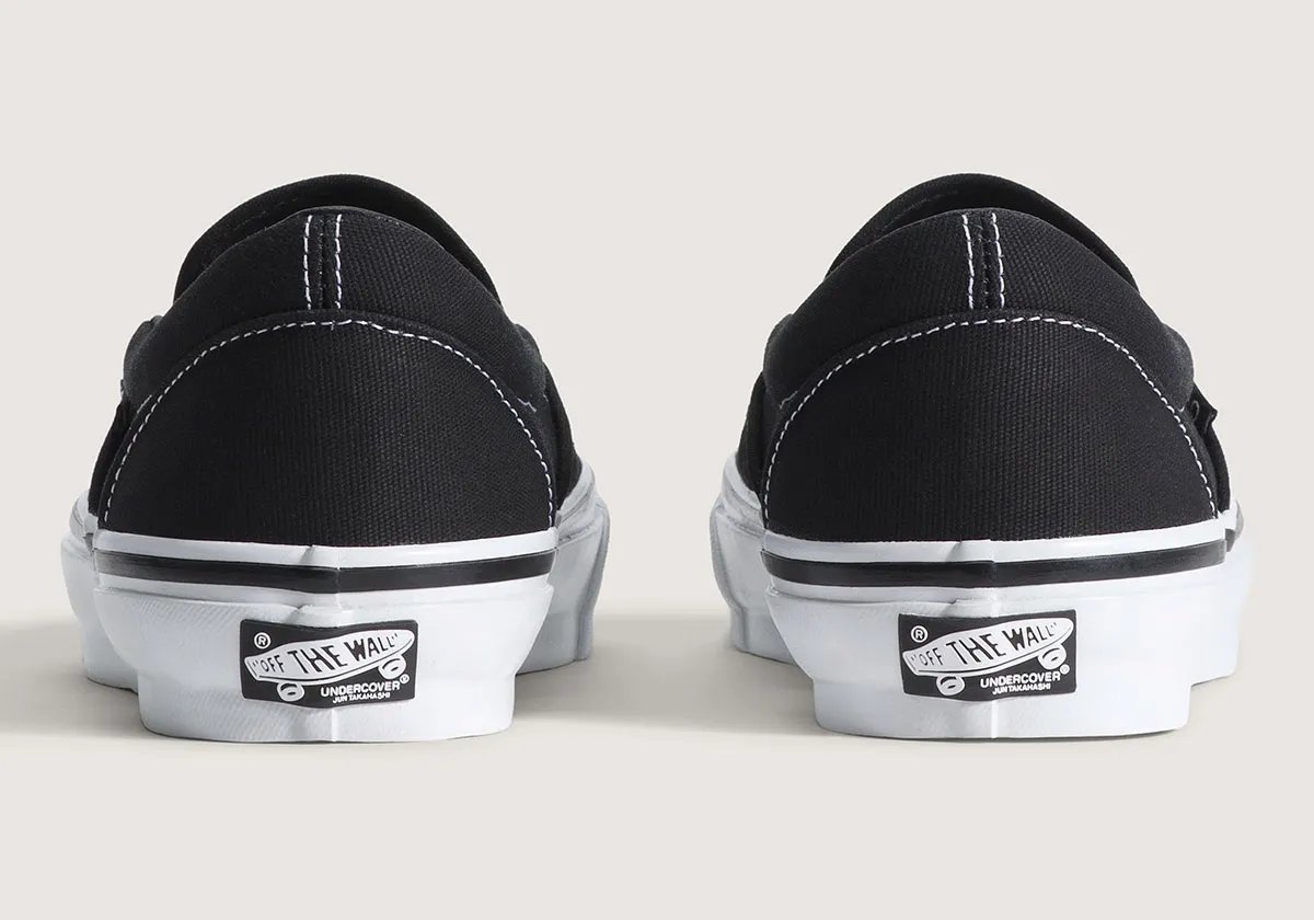 Vans x Undercover Slip-On featuring Emily Bennett painted artwork with flame and botanical motifs - detail view 3